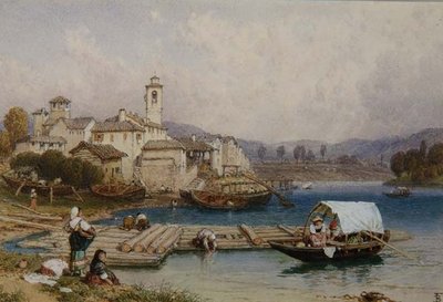 Lake Maggiore by Myles Birket Foster
